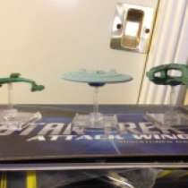 Front view of starships